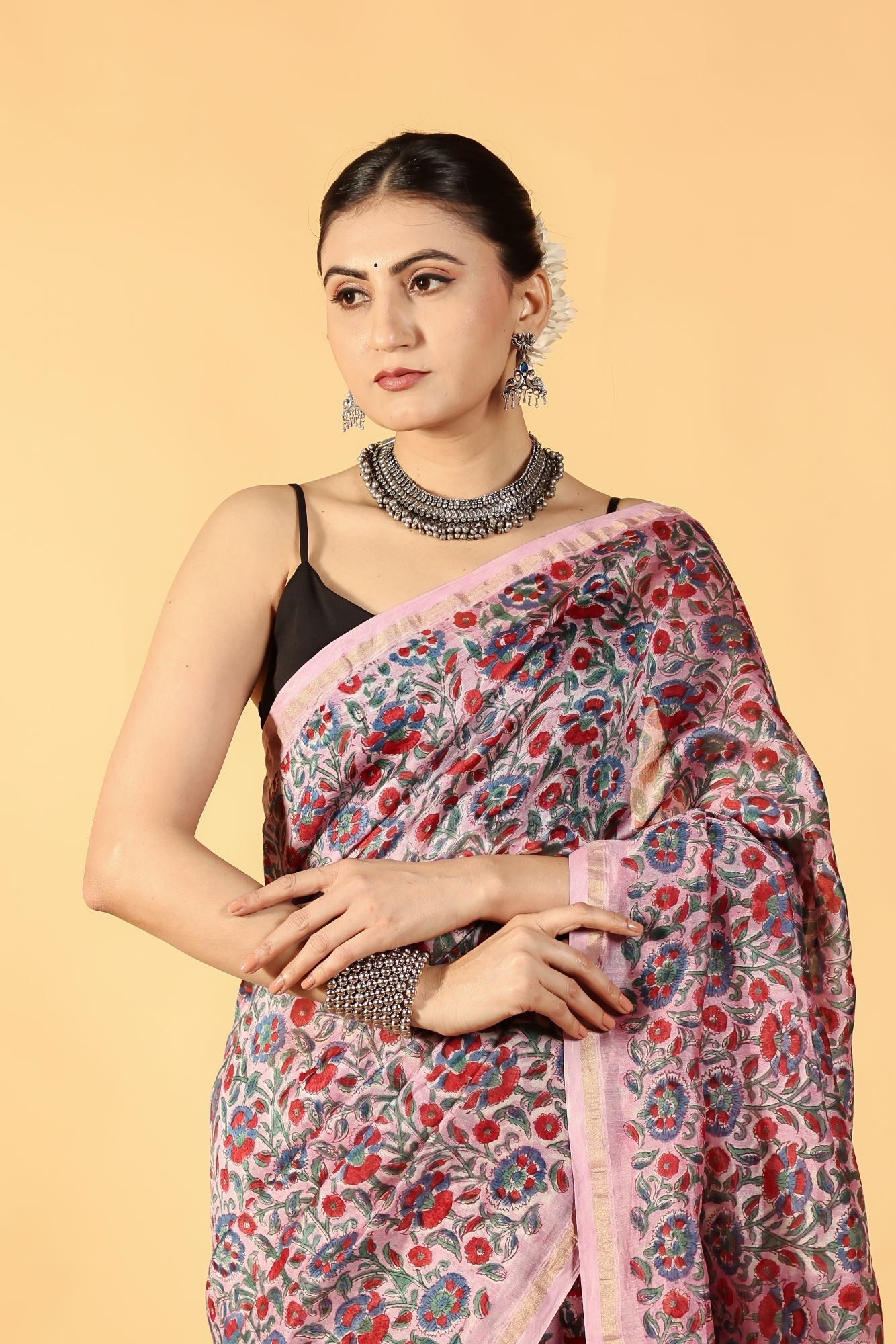 Rose Aura Cotton Silk Saree