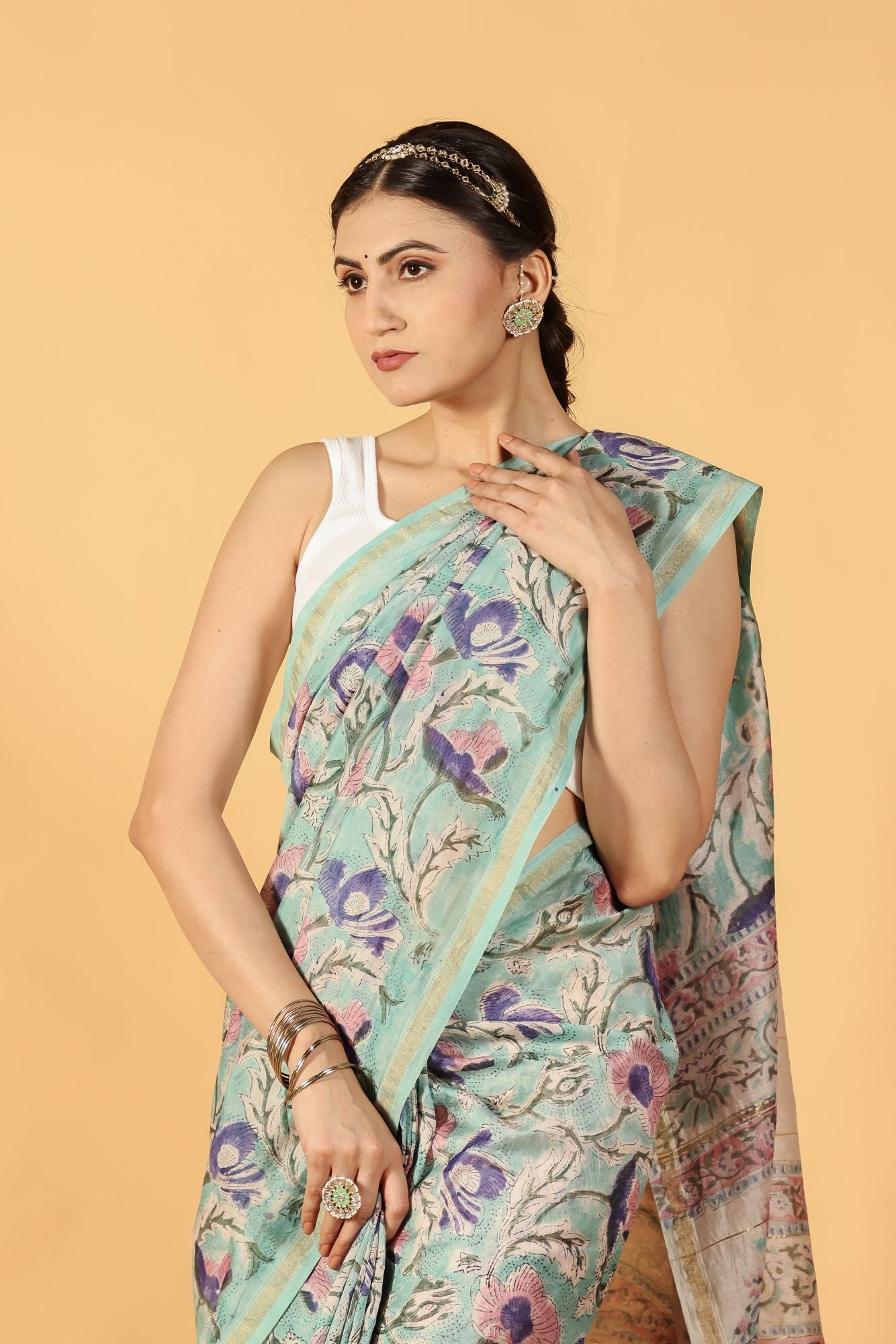 Sage Whisper Cotton Silk Saree