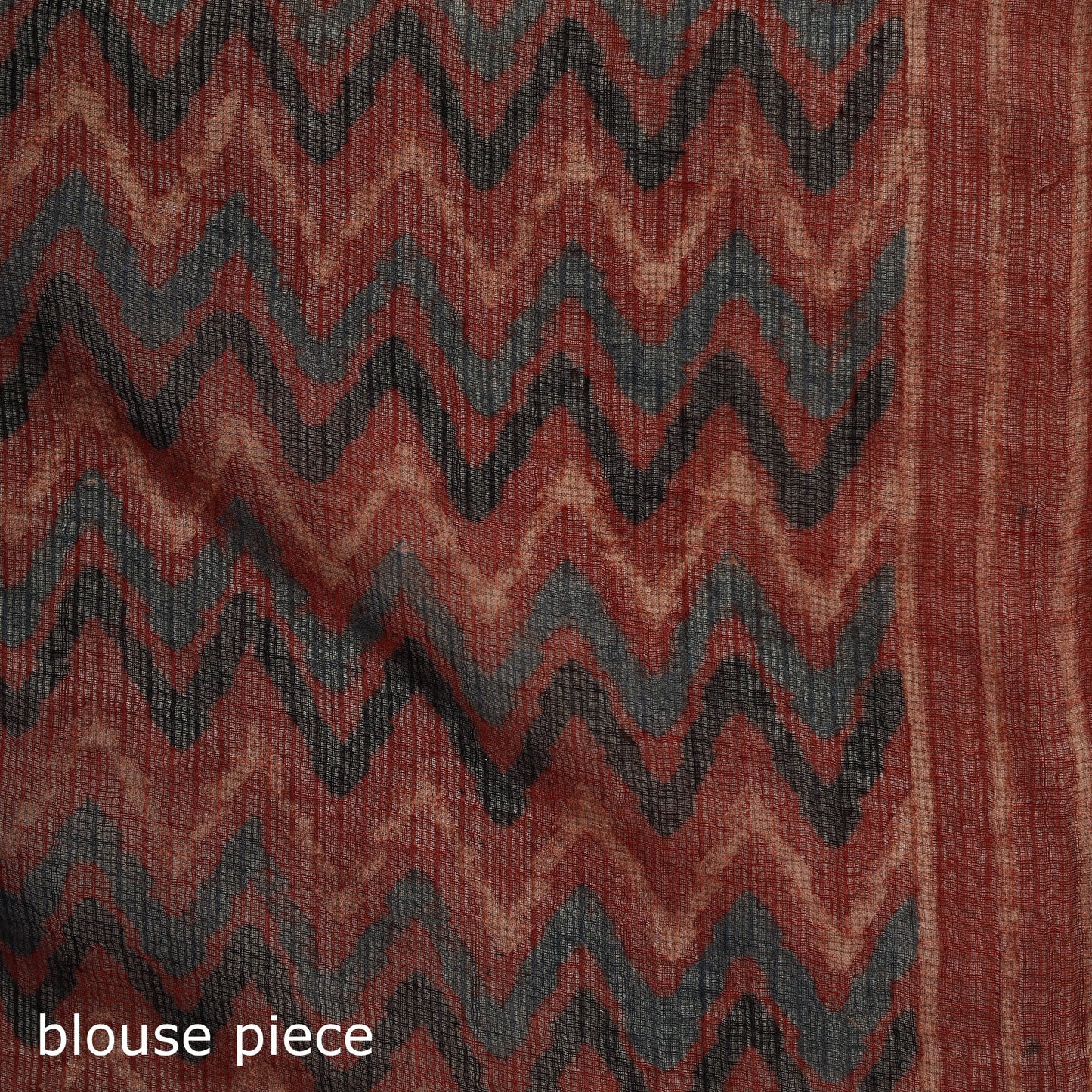 Multicolor Azrak Print Mul Cotton Saree With Unstitched Blouse Piece