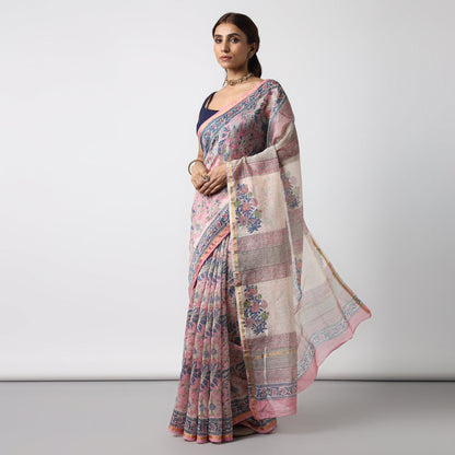 Bluebells - Print Cotton Silk Saree
