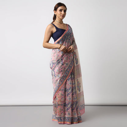 Bluebells - Print Cotton Silk Saree