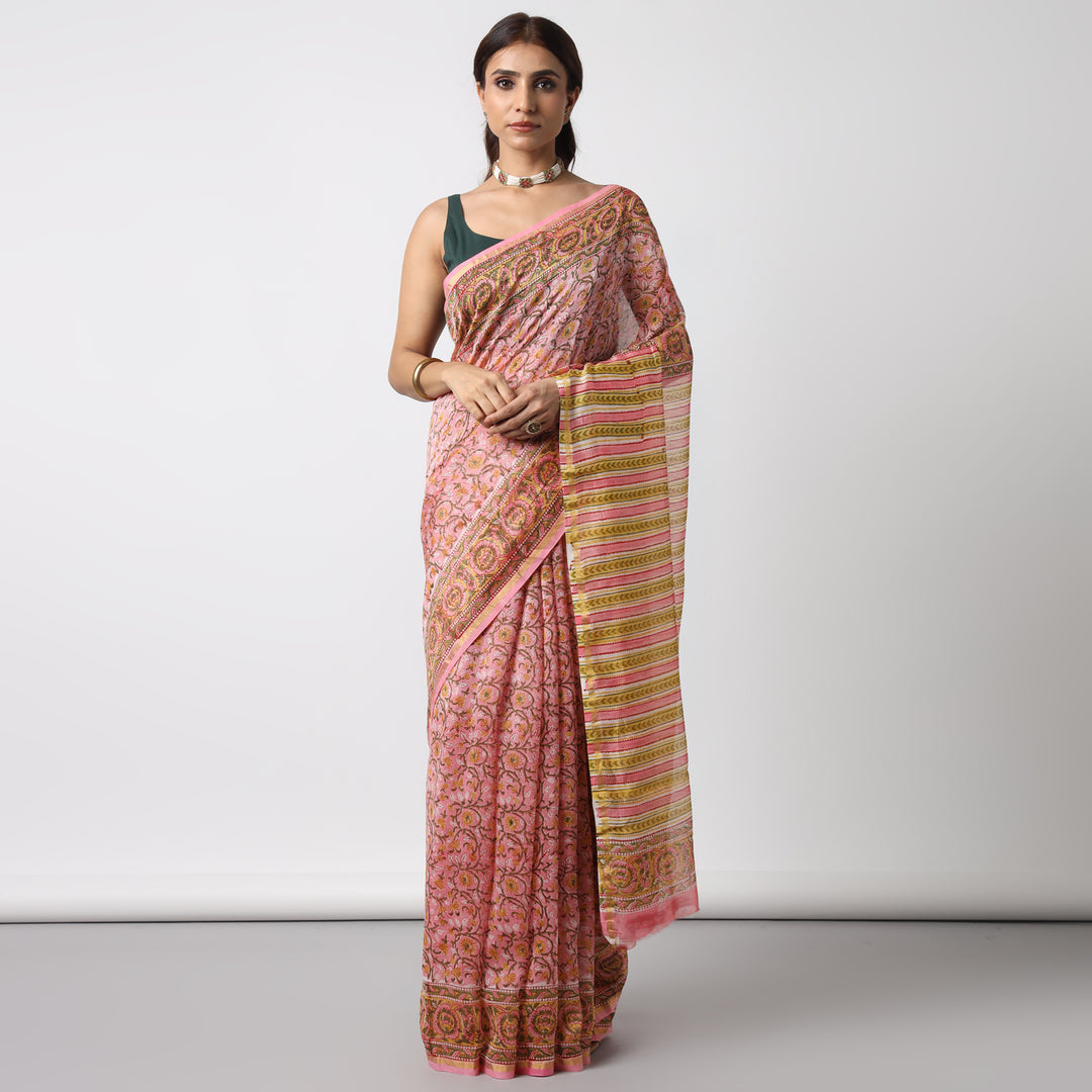 Sunflower Whispers Cotton Silk Saree