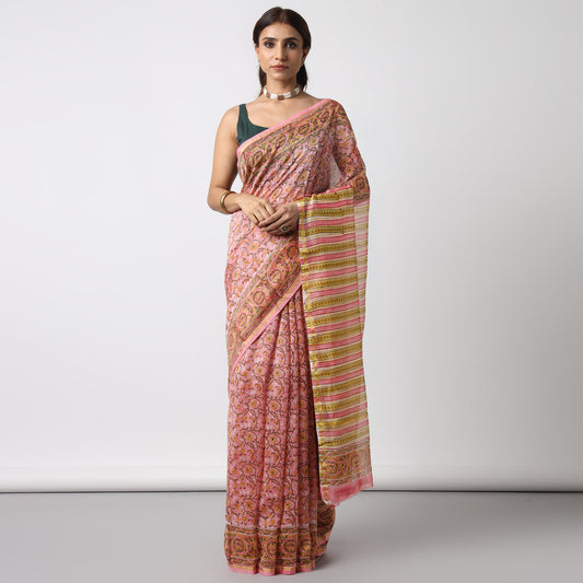 Sunflower Whispers Cotton Silk Saree