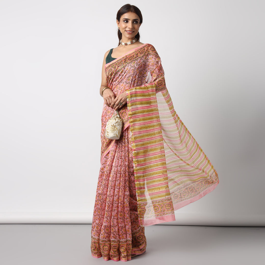 Sunflower Whispers Cotton Silk Saree