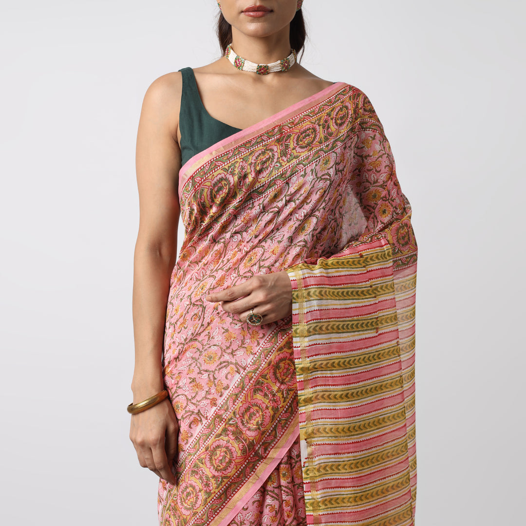 Sunflower Whispers Cotton Silk Saree
