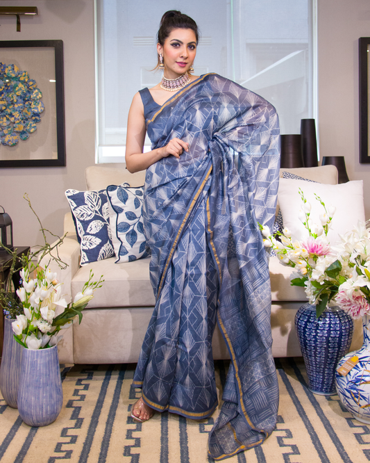 MEHAR SHIBORI COTTON SILK SAREE
