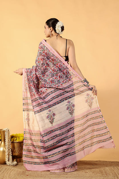 Rose Aura Cotton Silk Saree