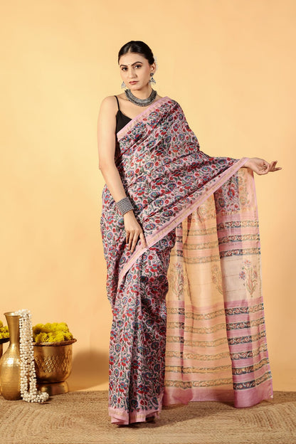 Rose Aura Cotton Silk Saree