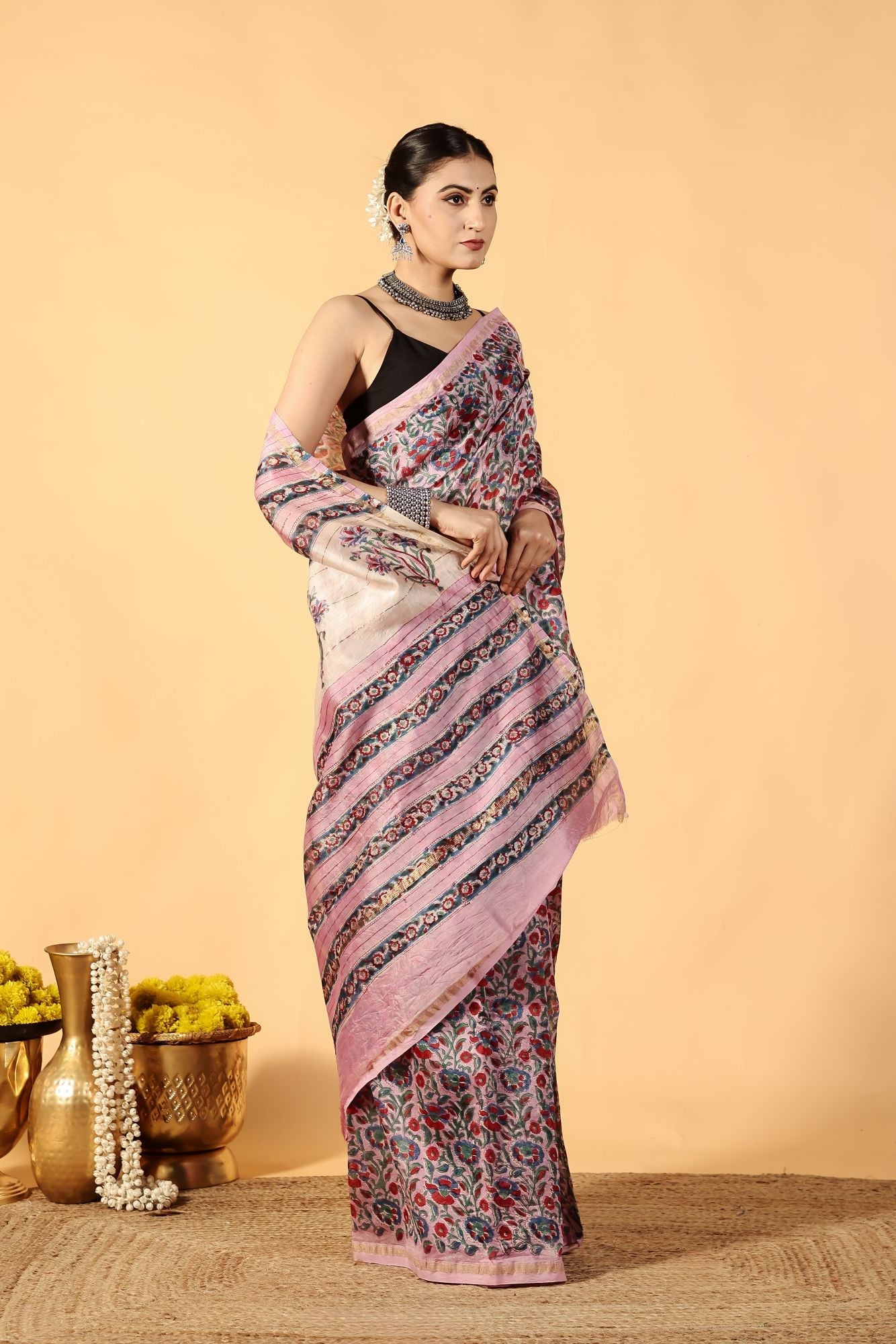 Rose Aura Cotton Silk Saree