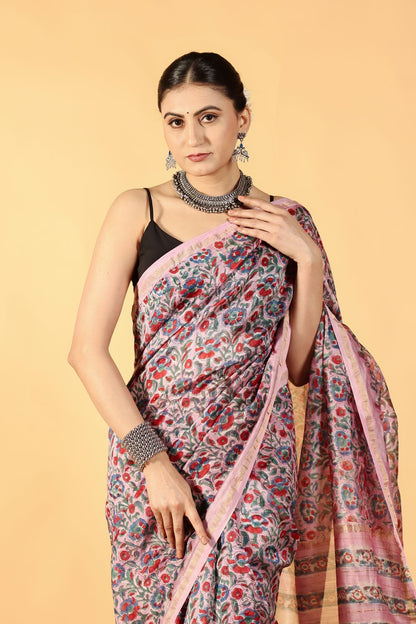 Rose Aura Cotton Silk Saree
