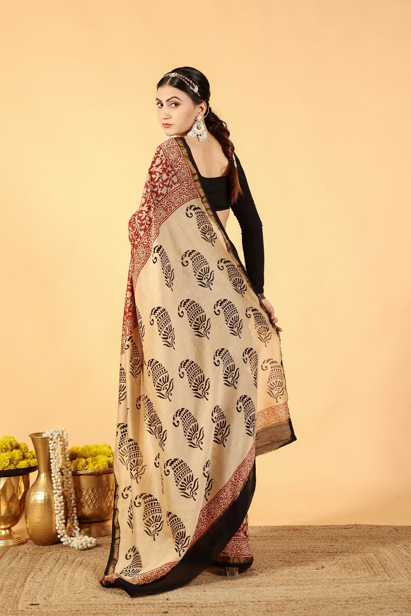 Desi Terra Drape Silk Cotton Saree