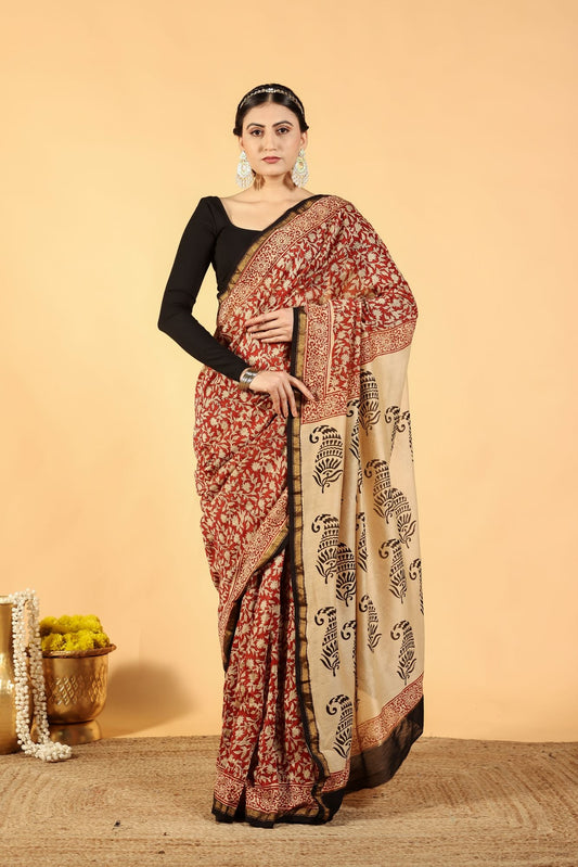Desi Terra Drape Silk Cotton Saree