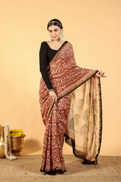Desi Terra Drape Silk Cotton Saree