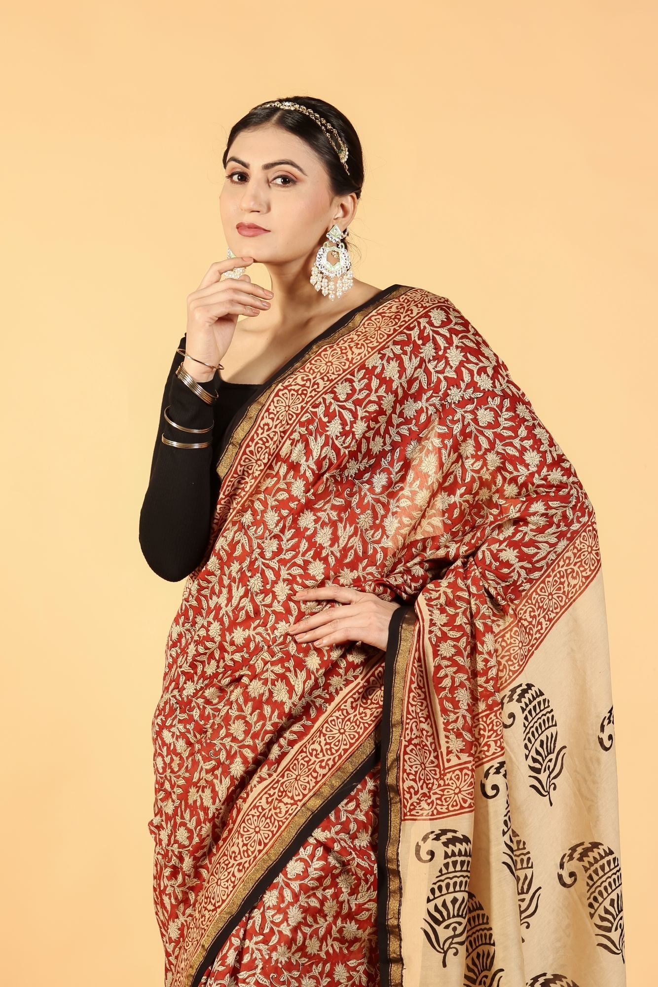 Desi Terra Drape Silk Cotton Saree