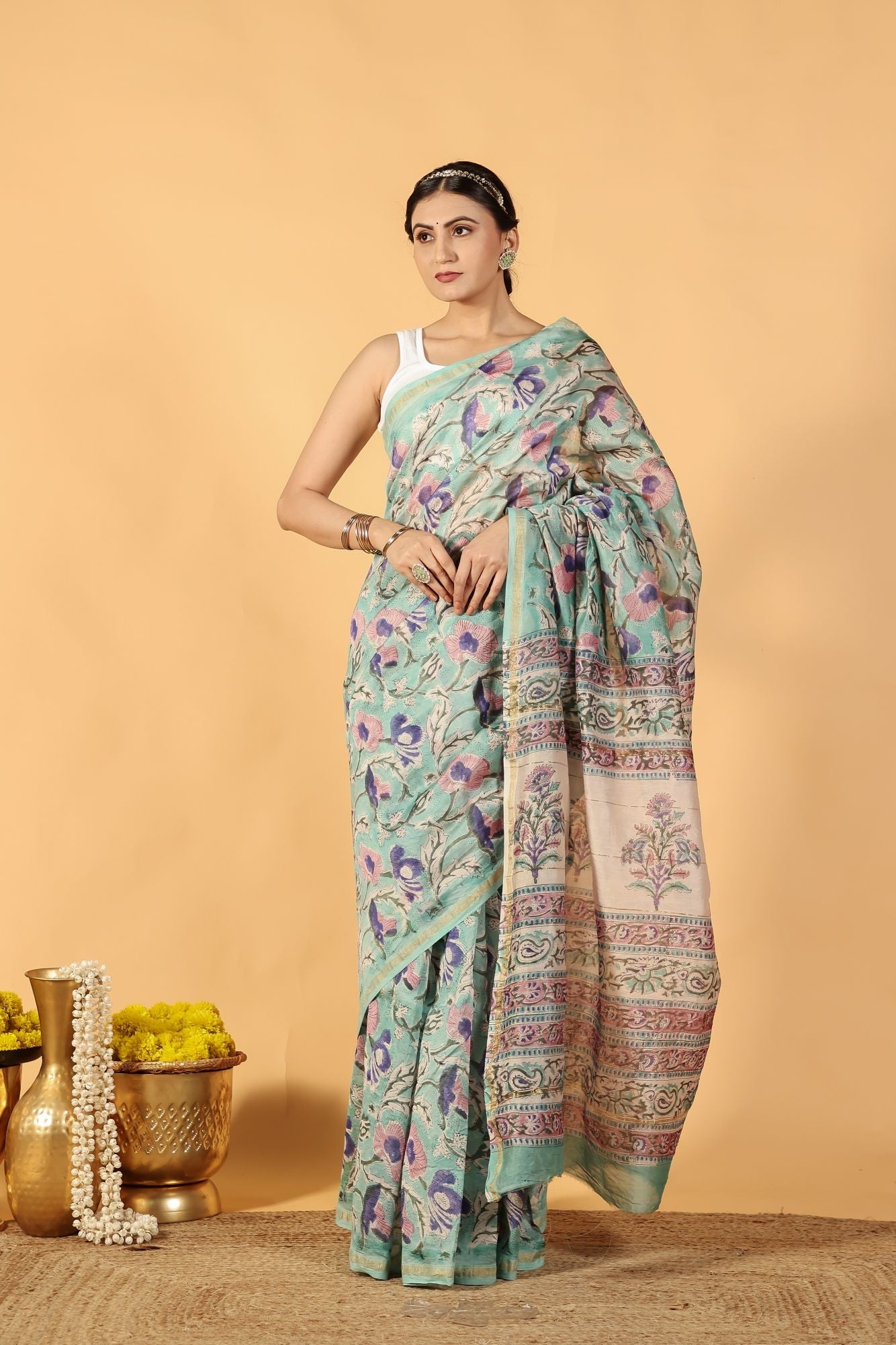 Sage Whisper Cotton Silk Saree