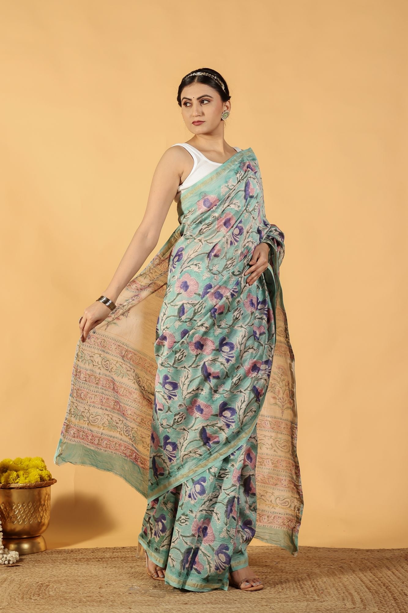 Sage Whisper Cotton Silk Saree