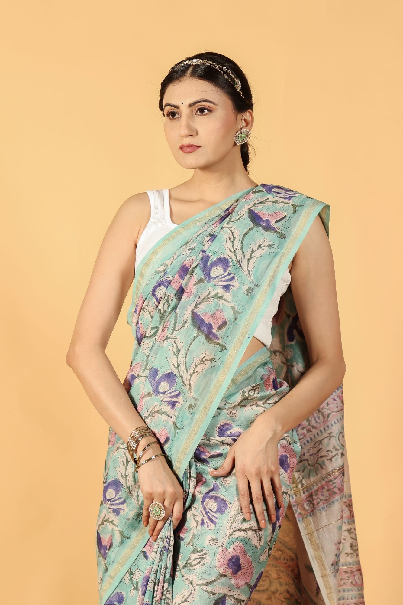 Sage Whisper Cotton Silk Saree