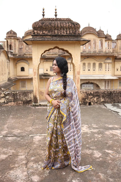 Jasmine Joy -Cotton Silk Saree