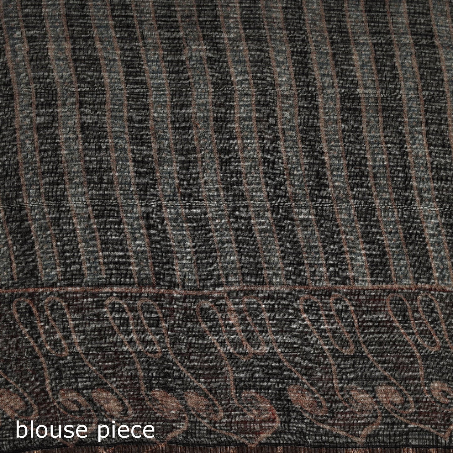 Multicolor Azrak Print Mul Cotton Saree With Unstitched Blouse Piece