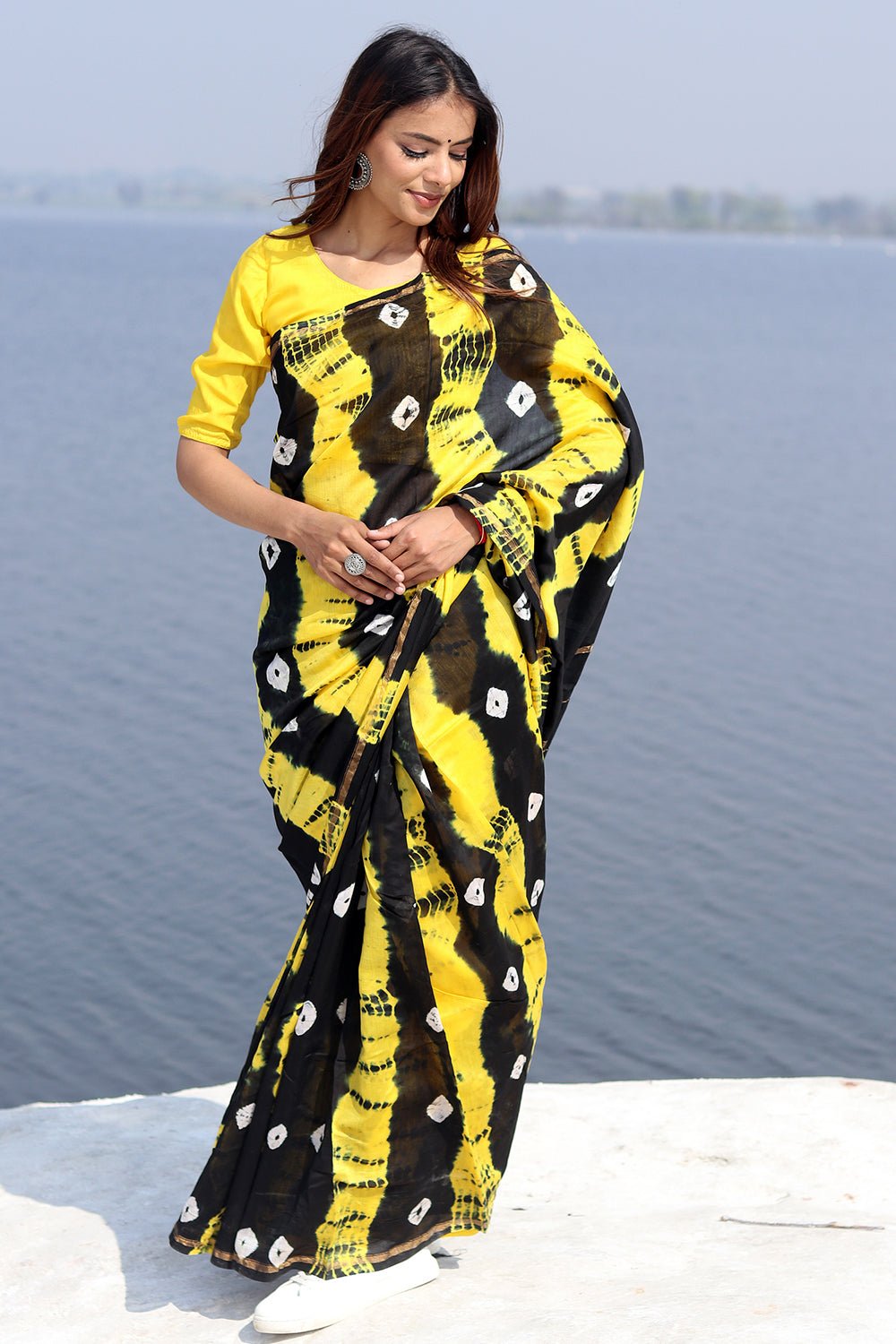 "KAALI PEELI" COTTON SILK SAREE